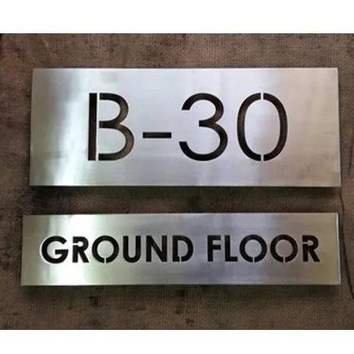 Stainless Steel Nameplate For Door